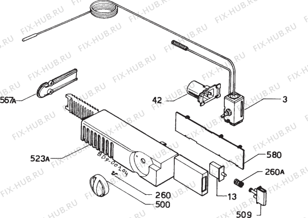Взрыв-схема холодильника Electrolux ER3120D - Схема узла Diffusor